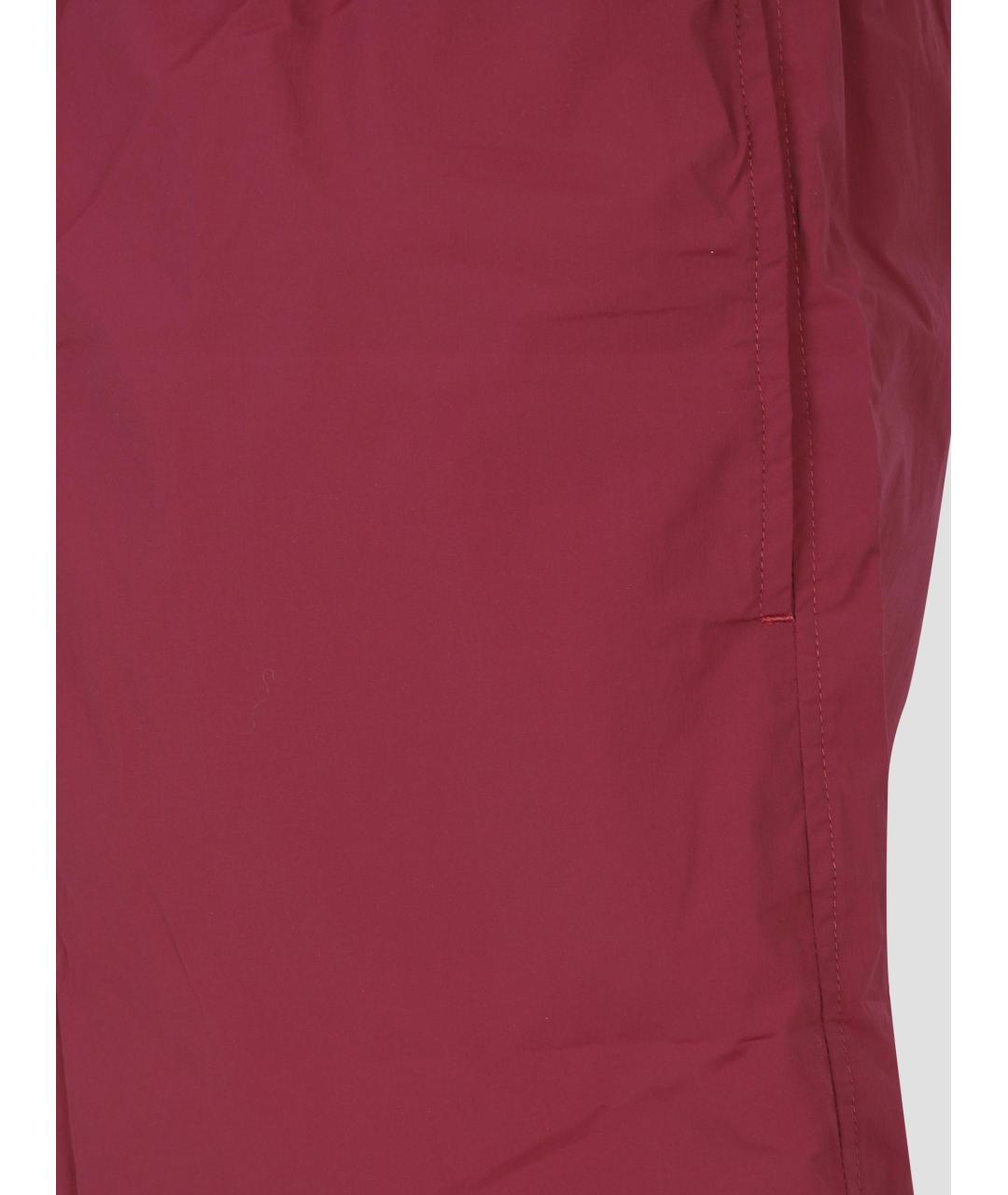 JIL SANDER Красные полиамидовые шорты, фото 3