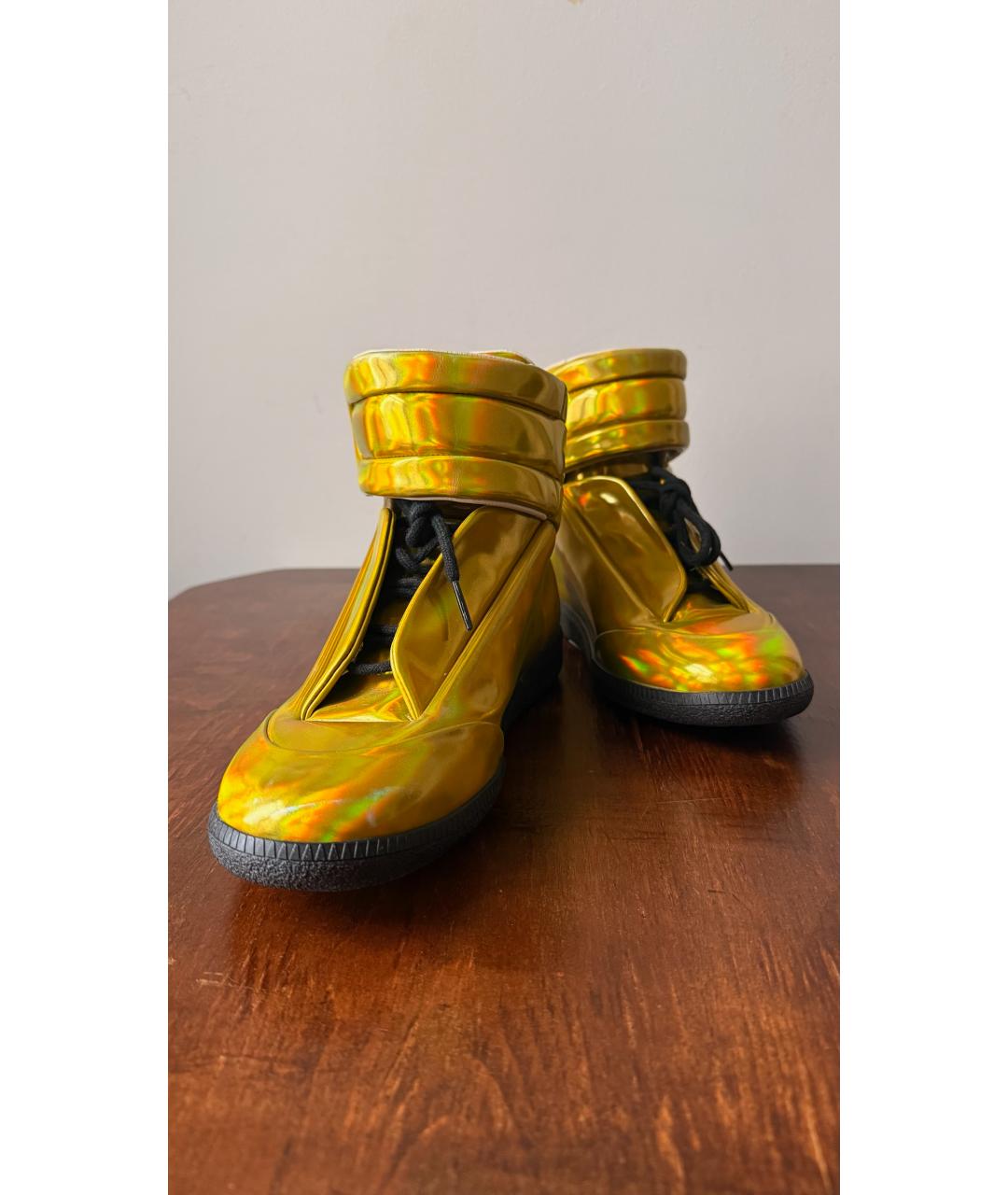 MAISON MARGIELA Желтые ботинки, фото 3