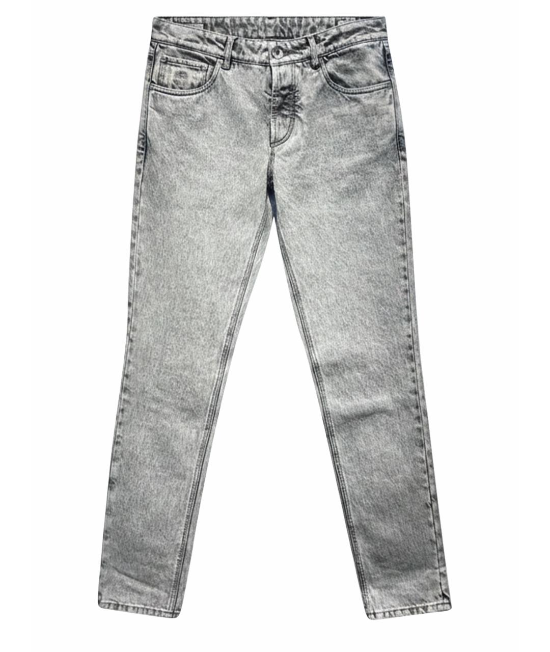 BRUNELLO CUCINELLI Серые хлопковые джинсы, фото 4