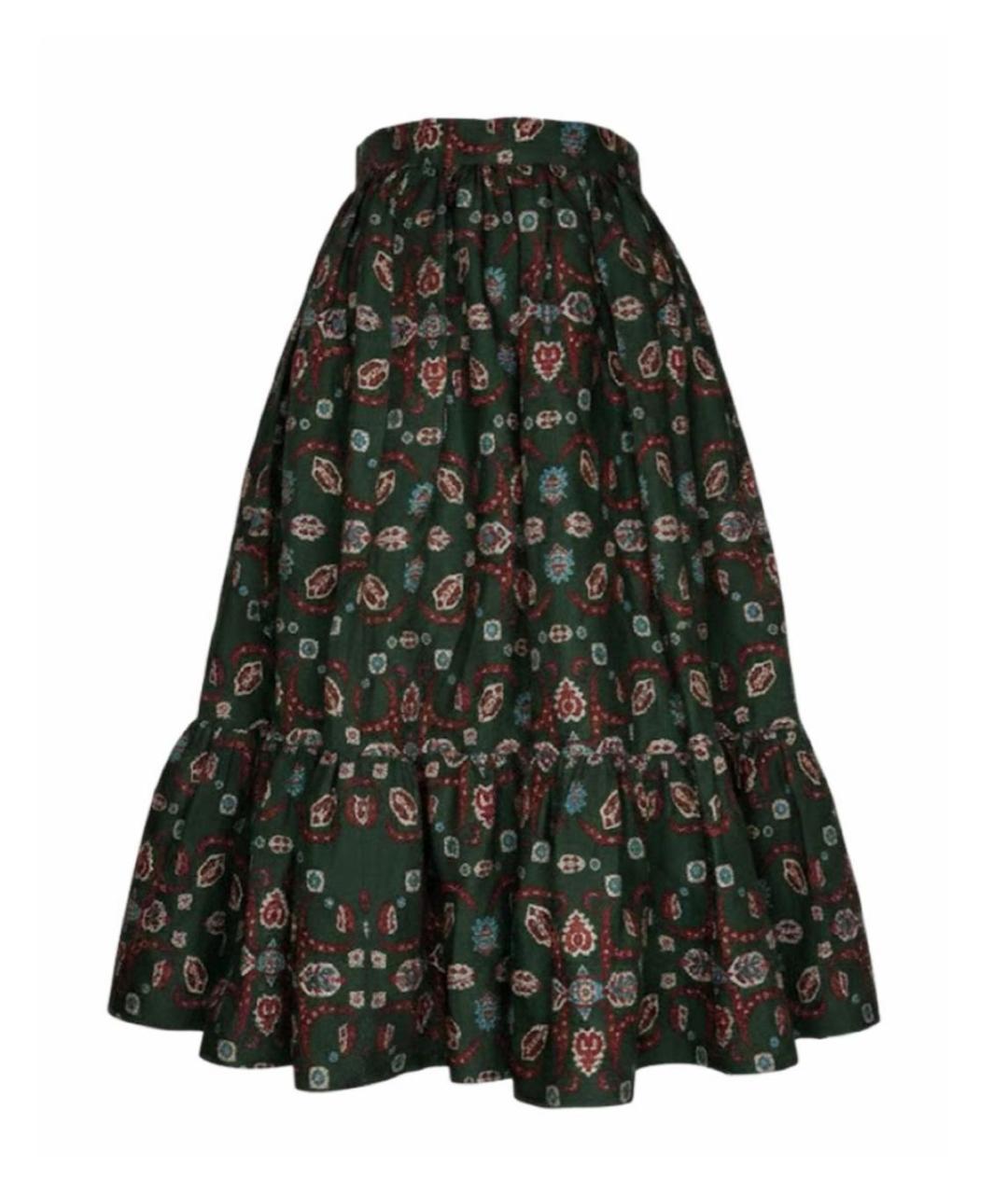 CHRISTIAN DIOR Мульти юбка миди, фото 1