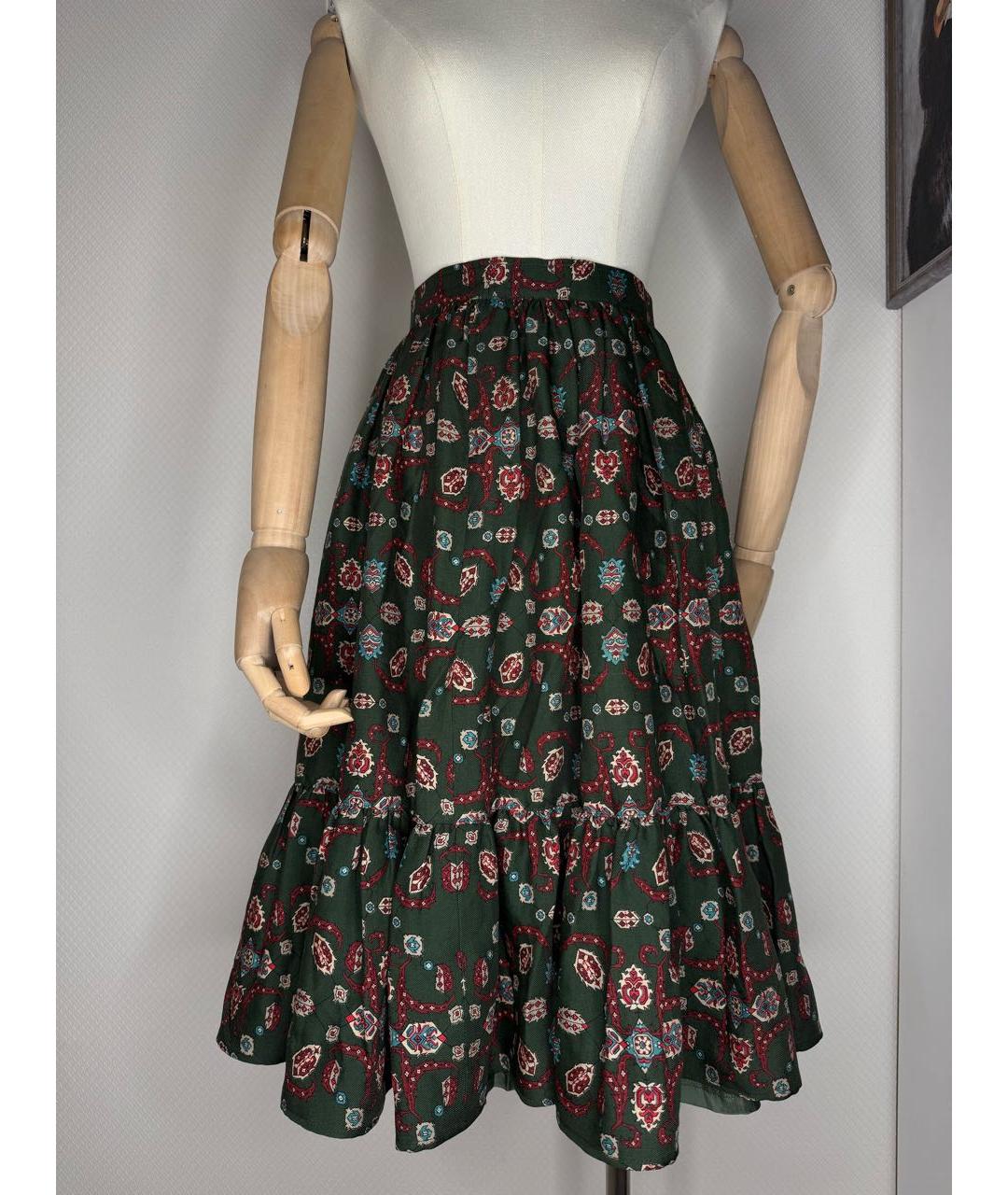 CHRISTIAN DIOR Мульти юбка миди, фото 8