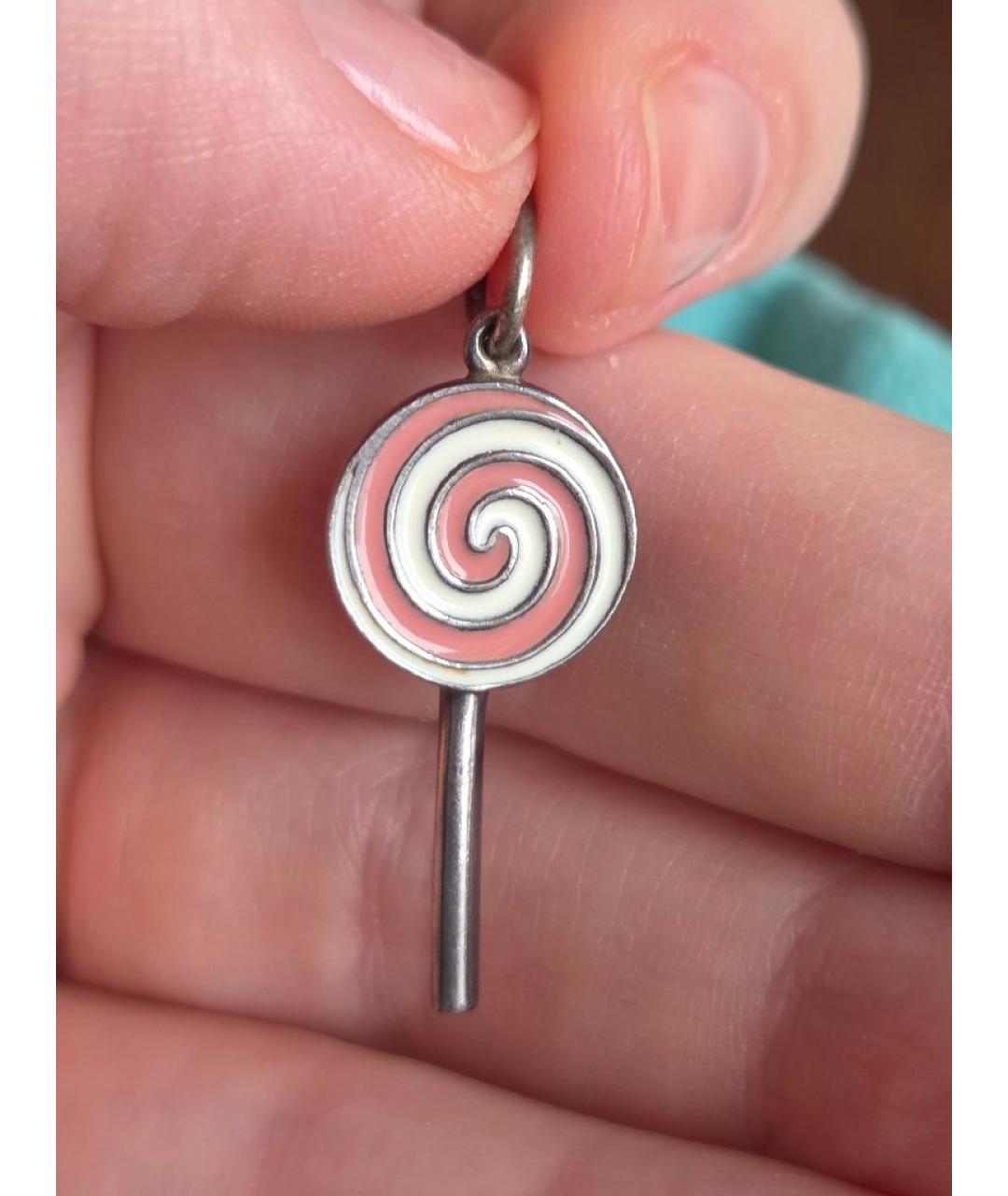 TIFFANY&CO Розовый серебряный кулон, фото 2