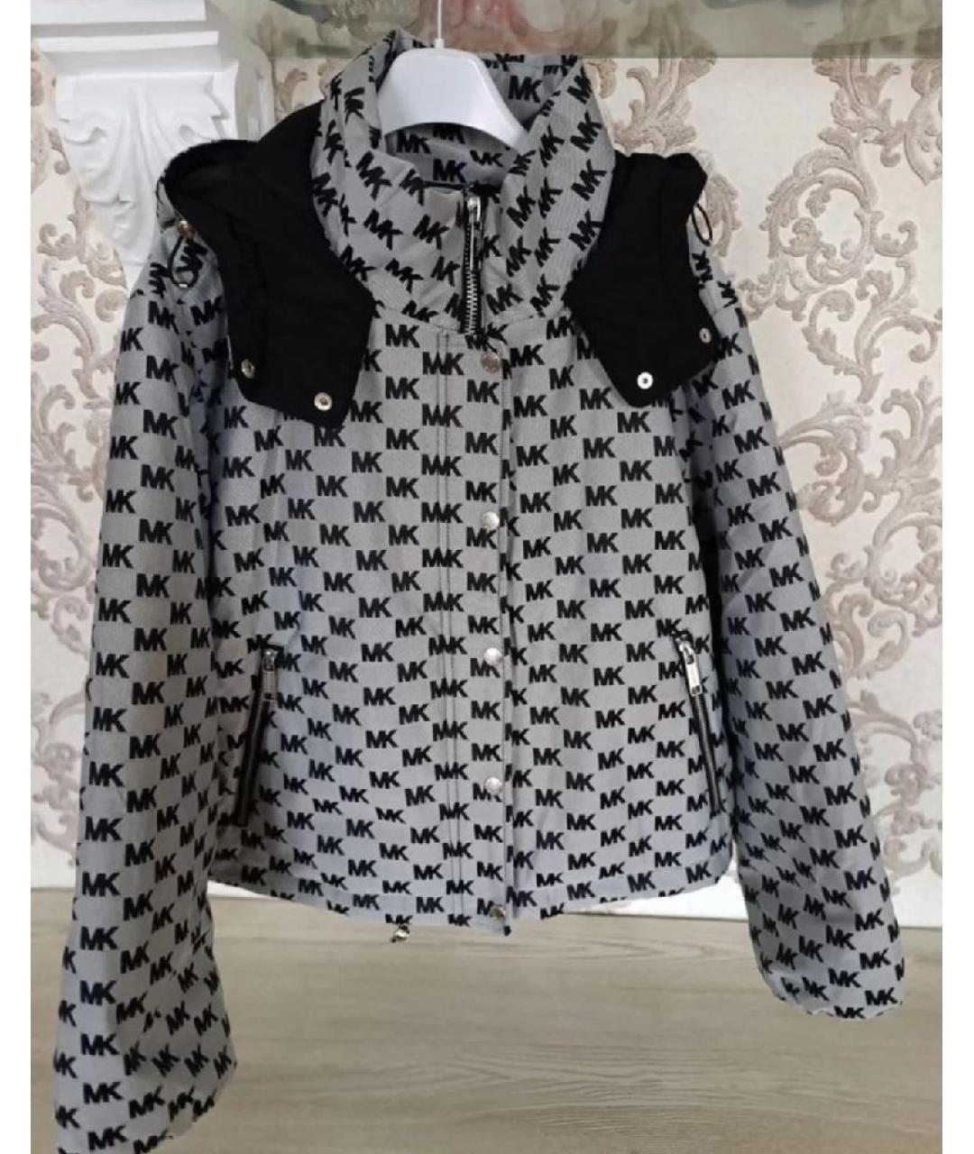 MICHAEL KORS Серая полиэстеровая куртка, фото 6