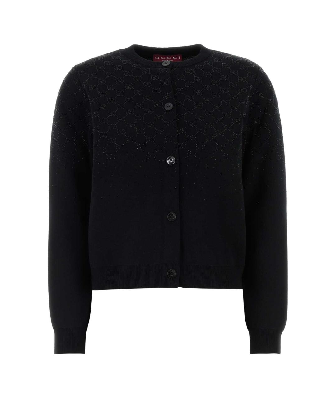 GUCCI Черный шерстяной джемпер / свитер, фото 1