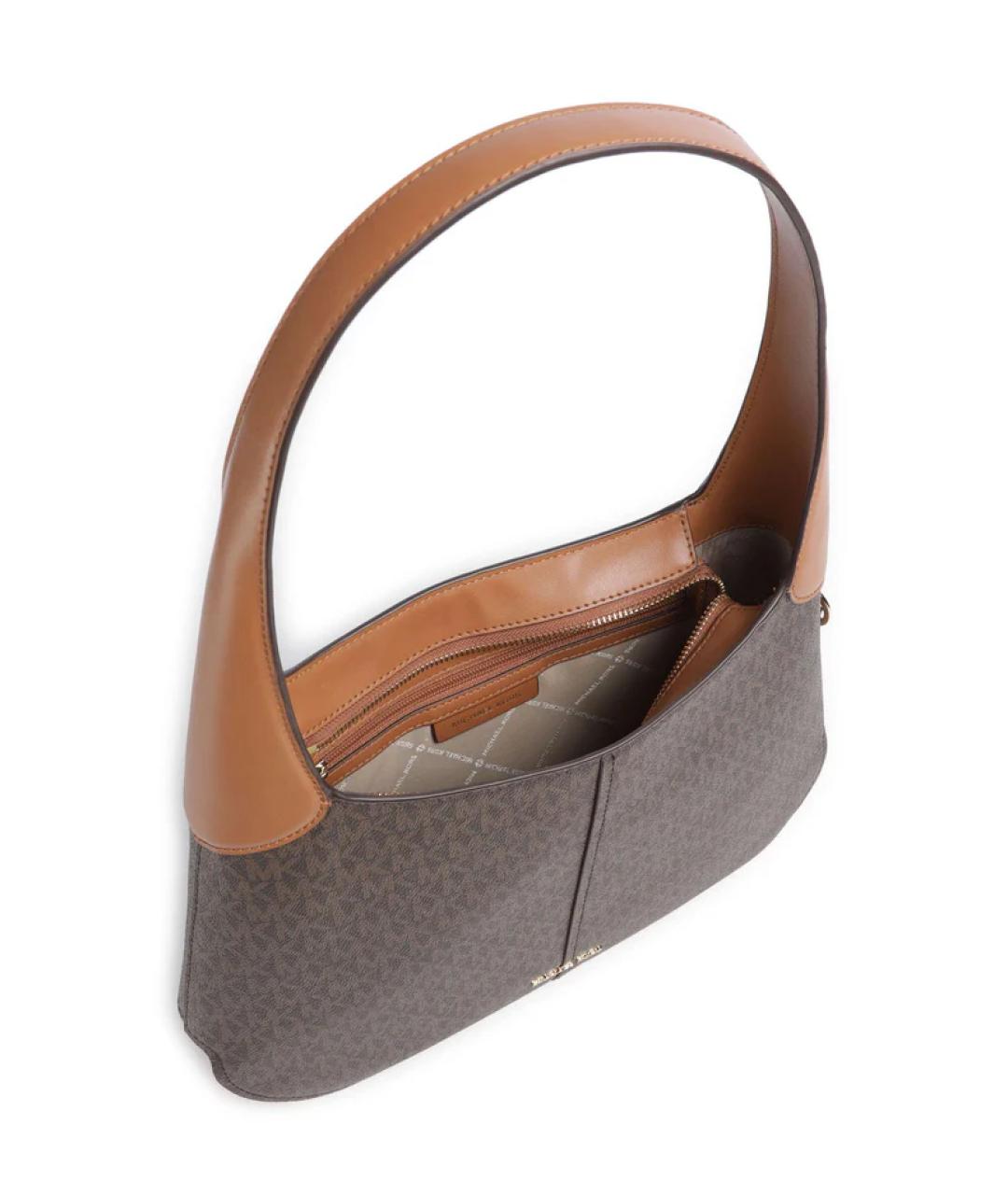 MICHAEL KORS Коричневая сумка с короткими ручками из искусственной кожи, фото 4