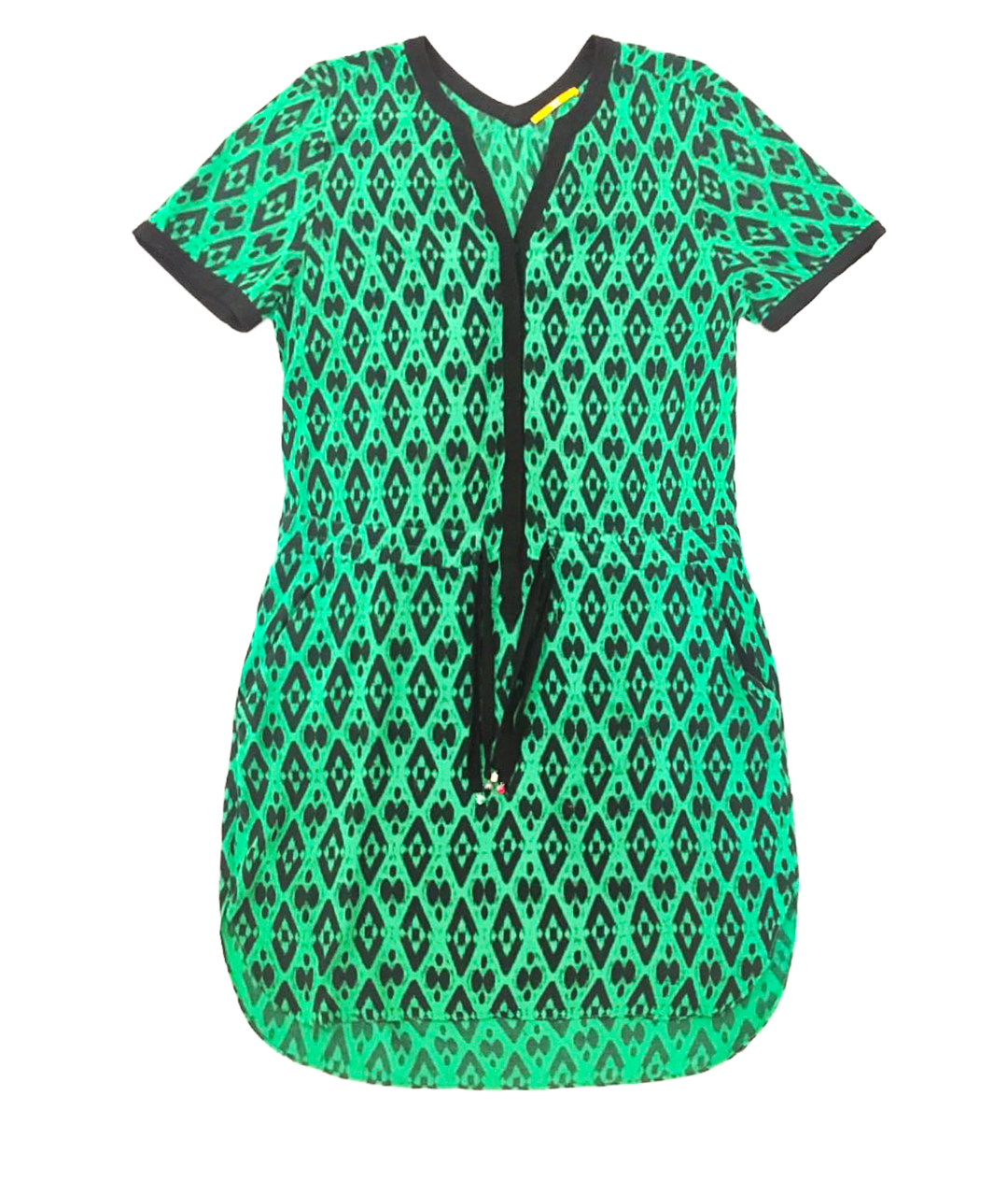HUGO BOSS Зеленые вискозное повседневное платье, фото 1