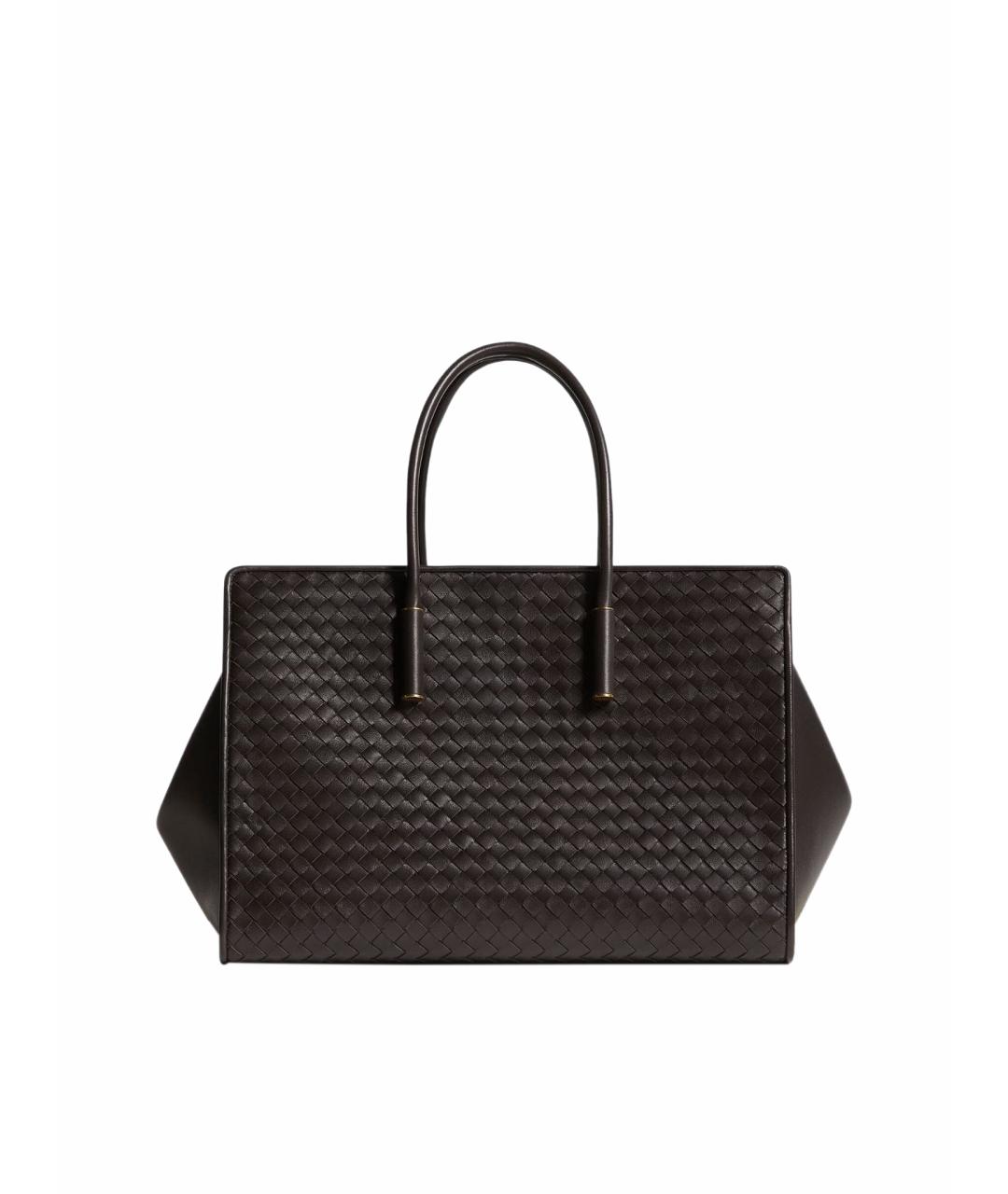 BOTTEGA VENETA Коричневая кожаная сумка тоут, фото 1