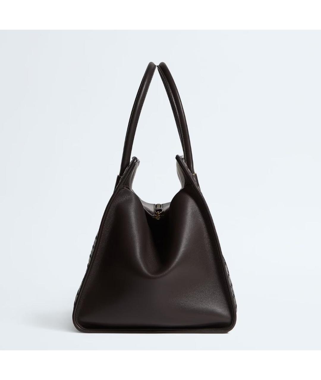 BOTTEGA VENETA Коричневая кожаная сумка тоут, фото 4