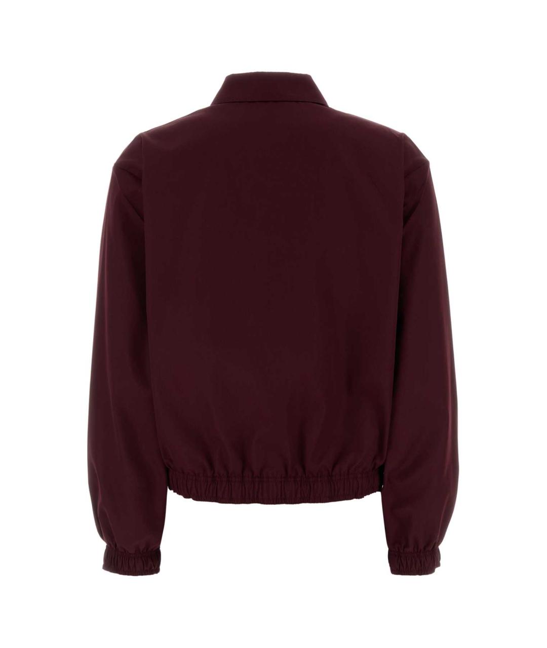PRADA Бордовая полиэстеровая куртка, фото 2