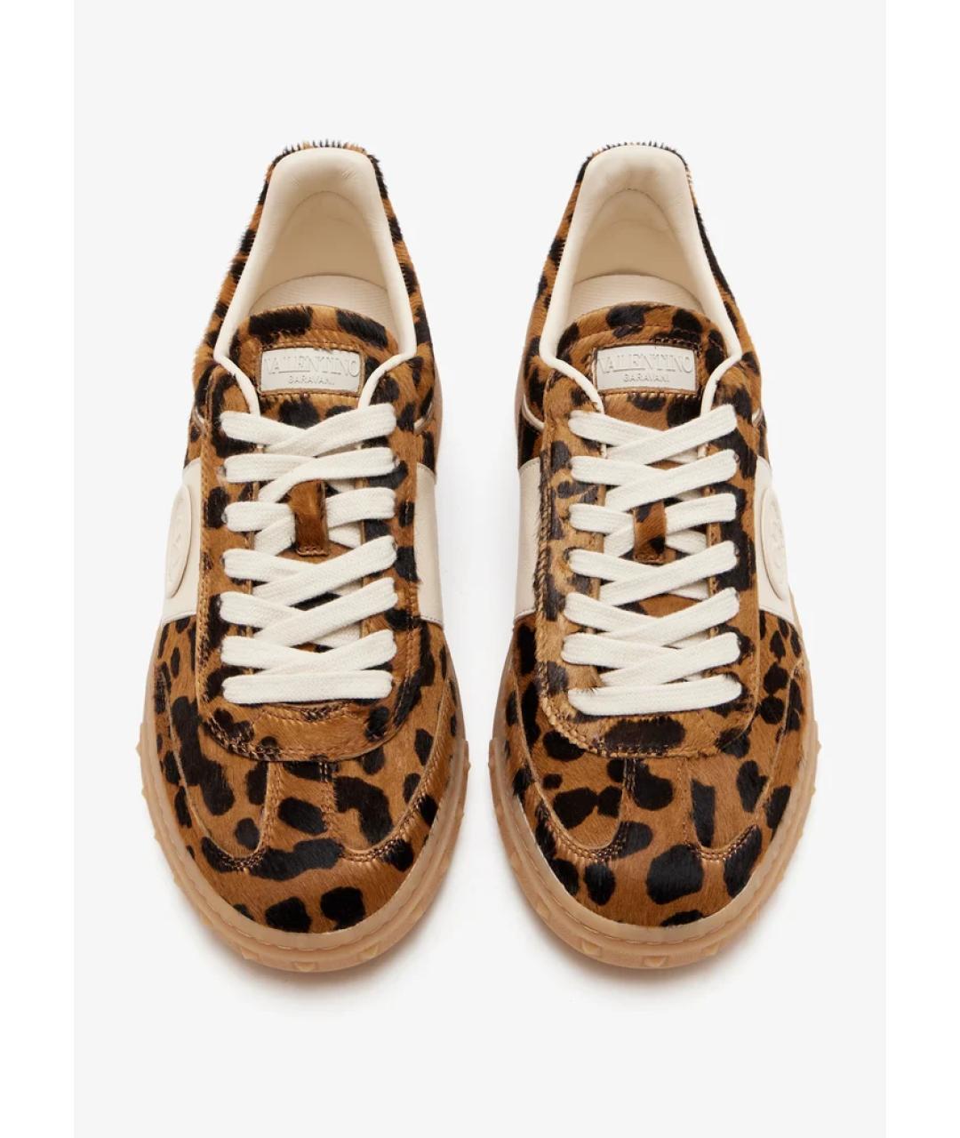 VALENTINO Мульти кожаные кеды, фото 5