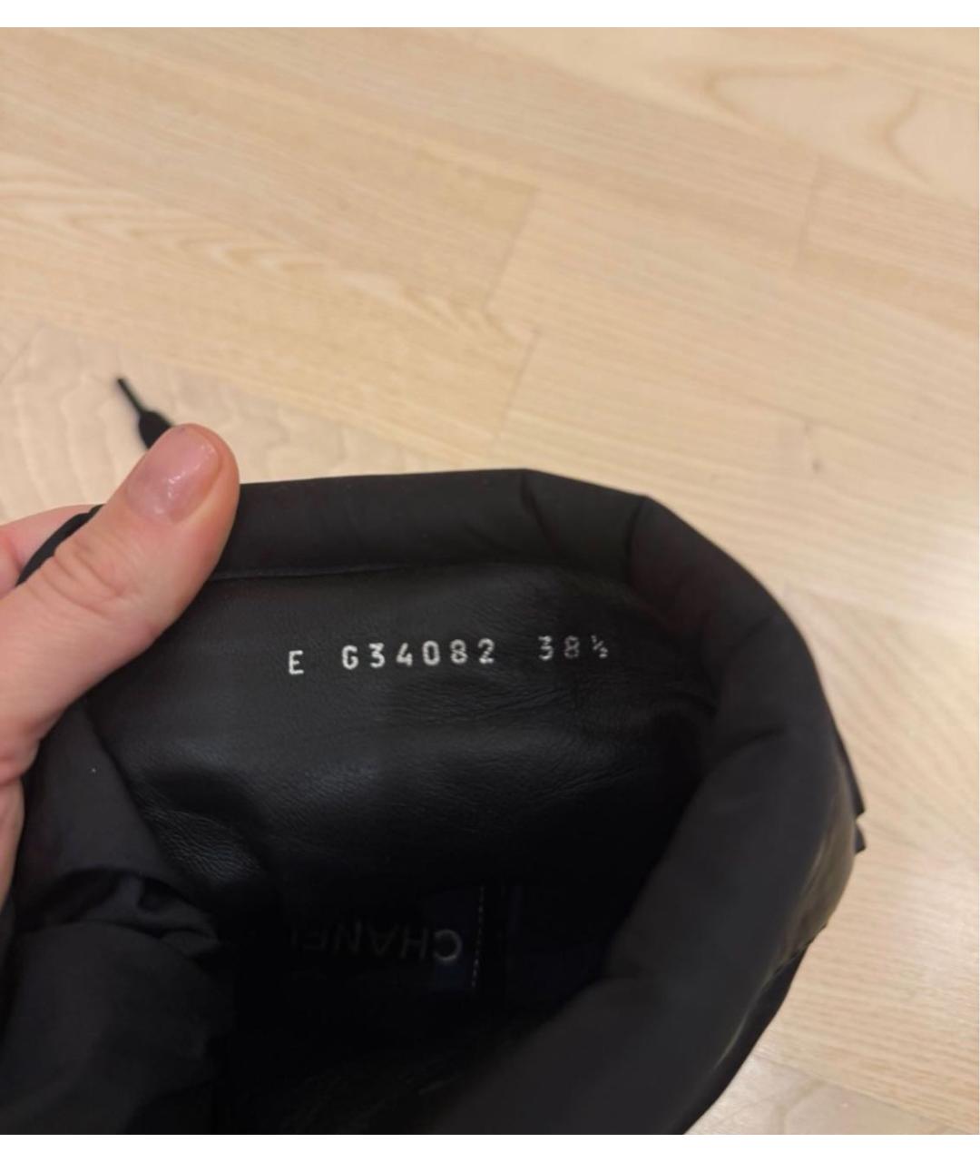 CHANEL Черные ботинки, фото 3