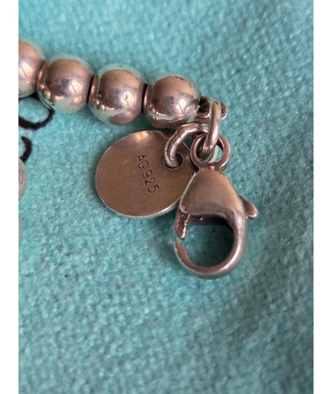 TIFFANY&CO Красный серебряный браслет, фото 4