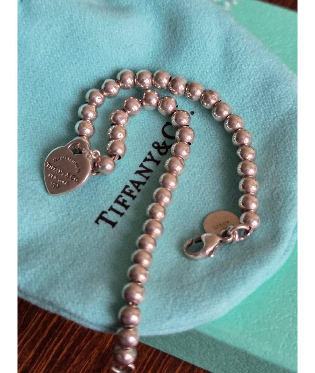 TIFFANY&CO Красный серебряный браслет, фото 2