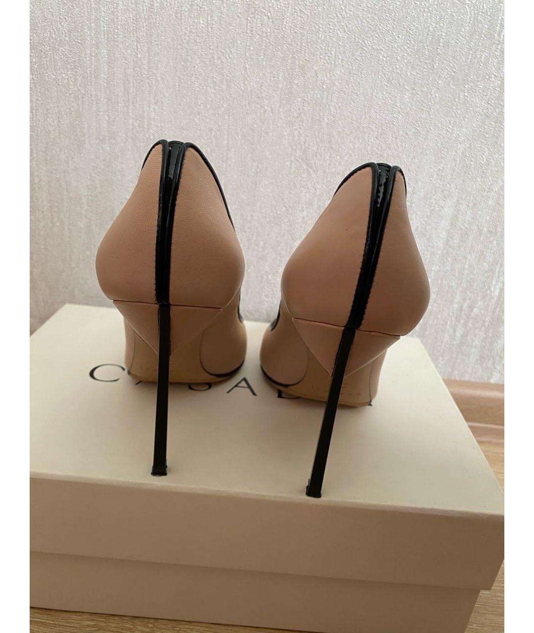 CASADEI Бежевые кожаные туфли, фото 3