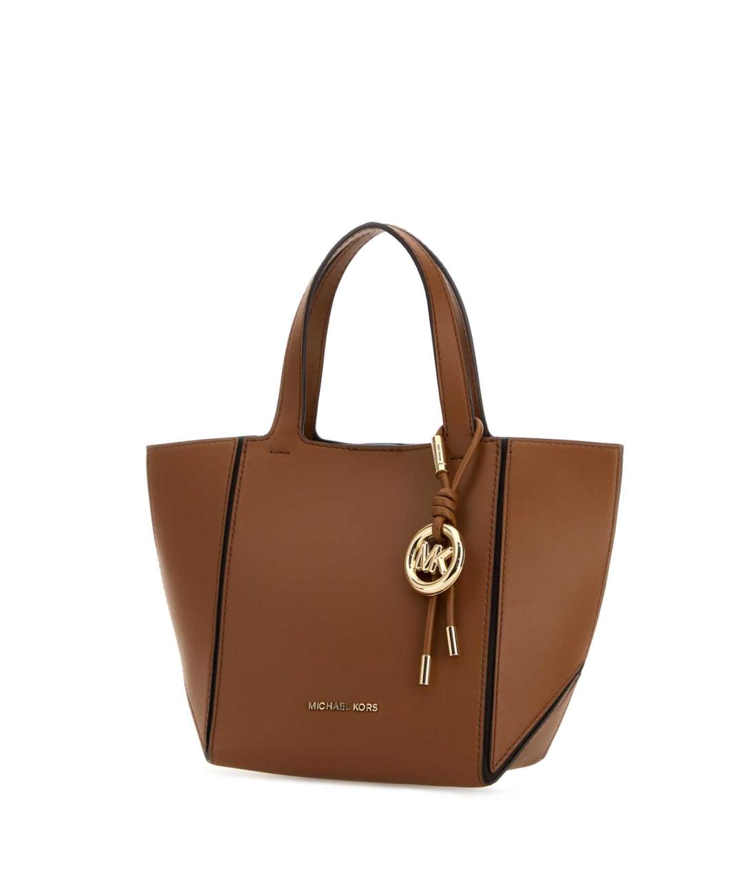 MICHAEL KORS Коричневая кожаная сумка тоут, фото 2