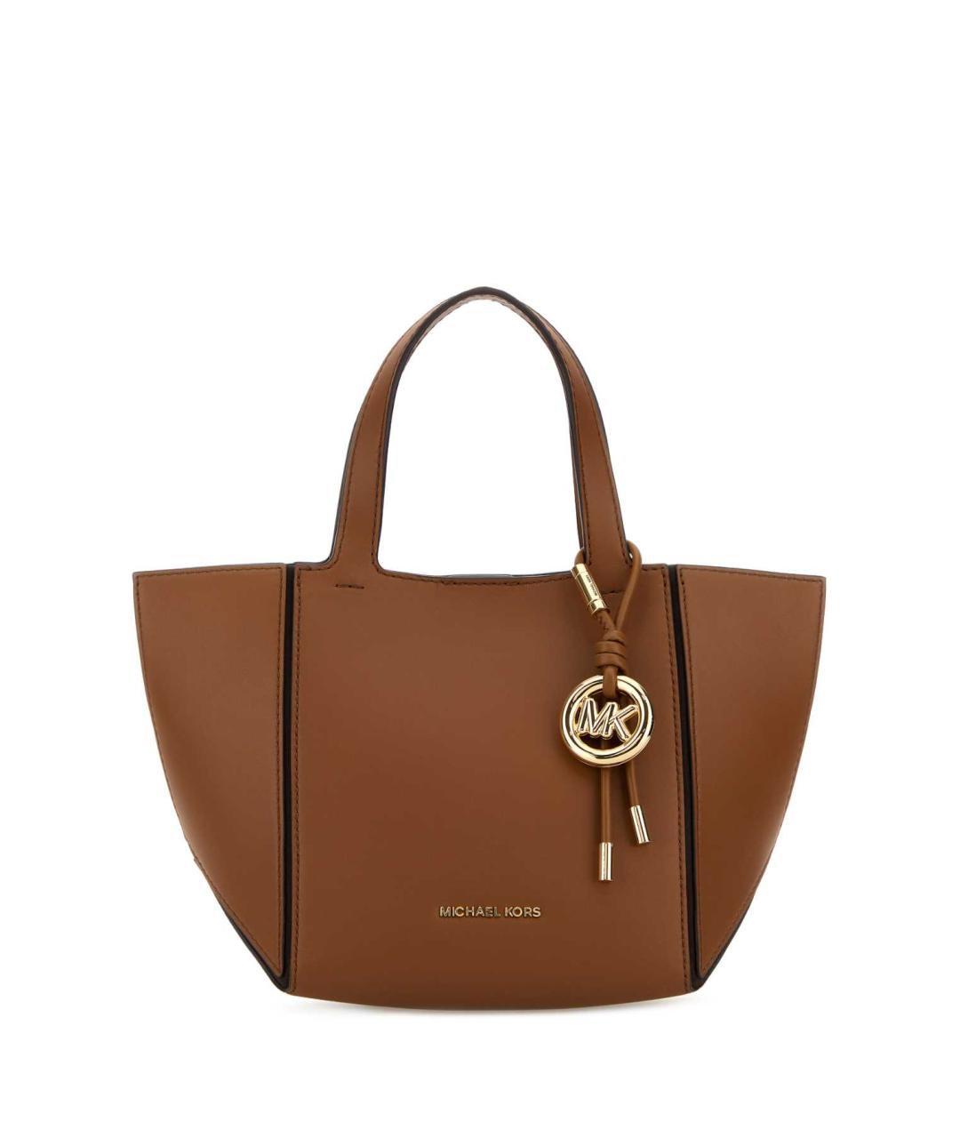 MICHAEL KORS Коричневая кожаная сумка тоут, фото 1