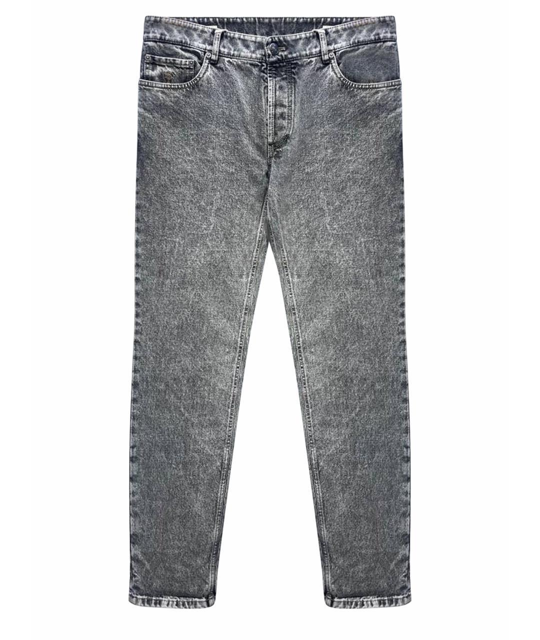 BRUNELLO CUCINELLI Серые хлопковые джинсы, фото 1