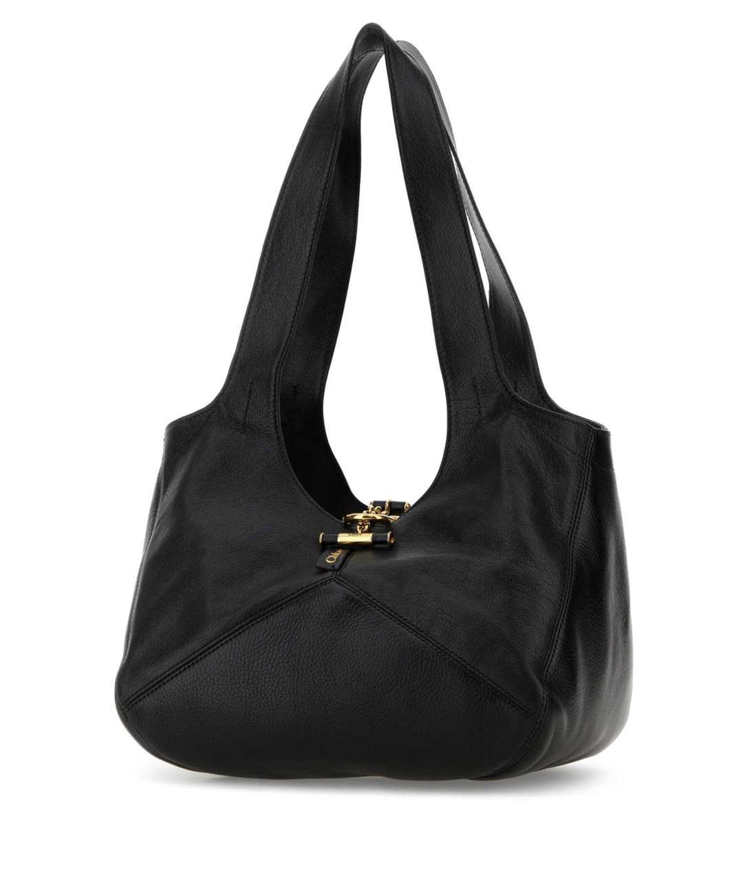 CHLOE Черная кожаная сумка через плечо, фото 2