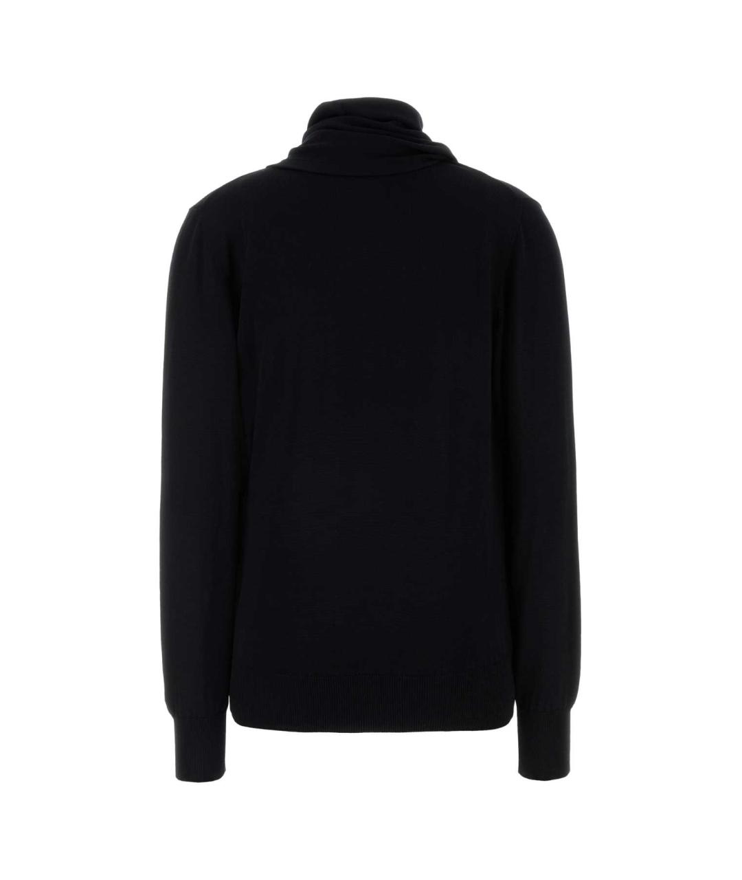 JIL SANDER Черный шерстяной джемпер / свитер, фото 2