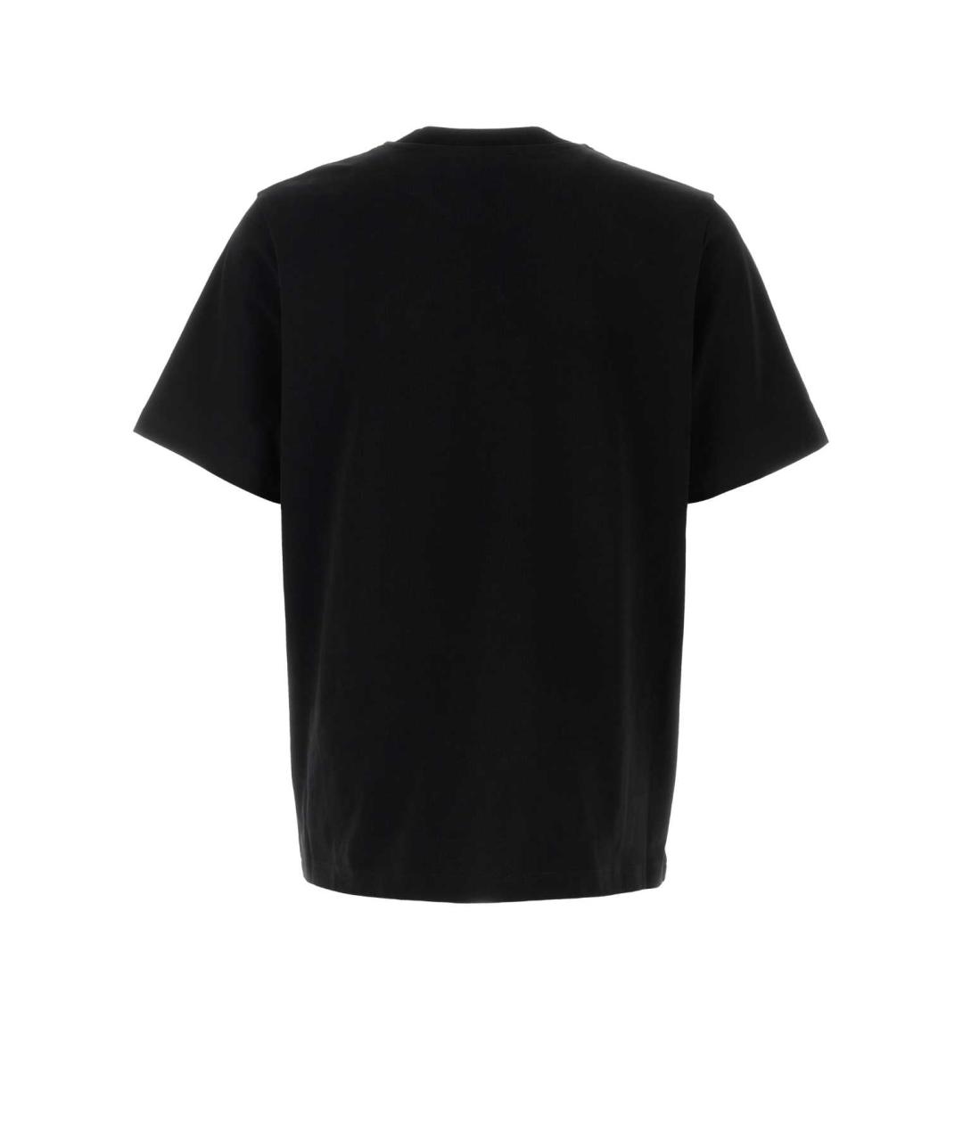 CASABLANCA Черная хлопковая футболка, фото 2