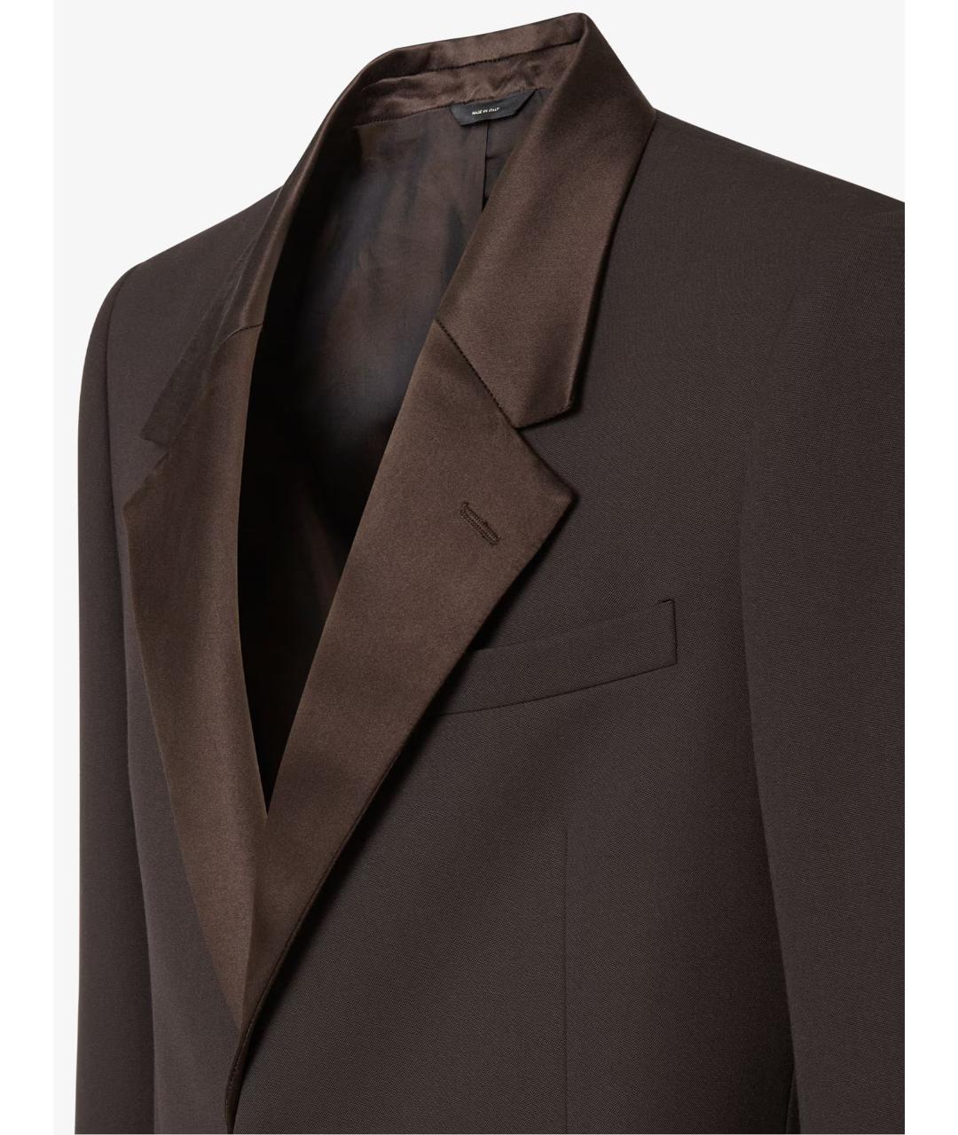 FENDI Коричневый полиэстеровый пиджак, фото 5