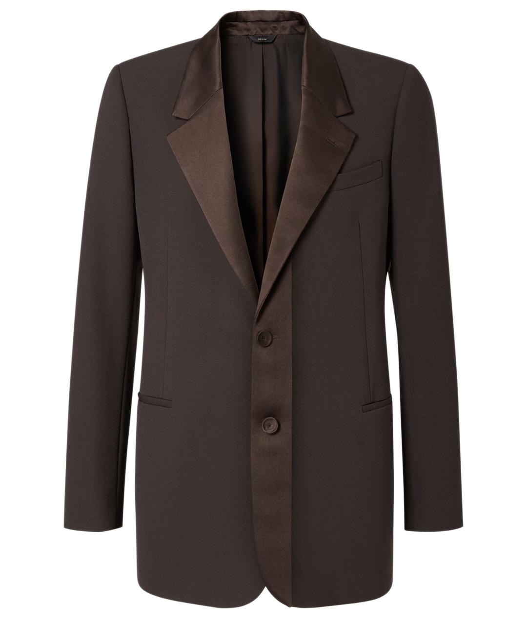 FENDI Коричневый полиэстеровый пиджак, фото 1