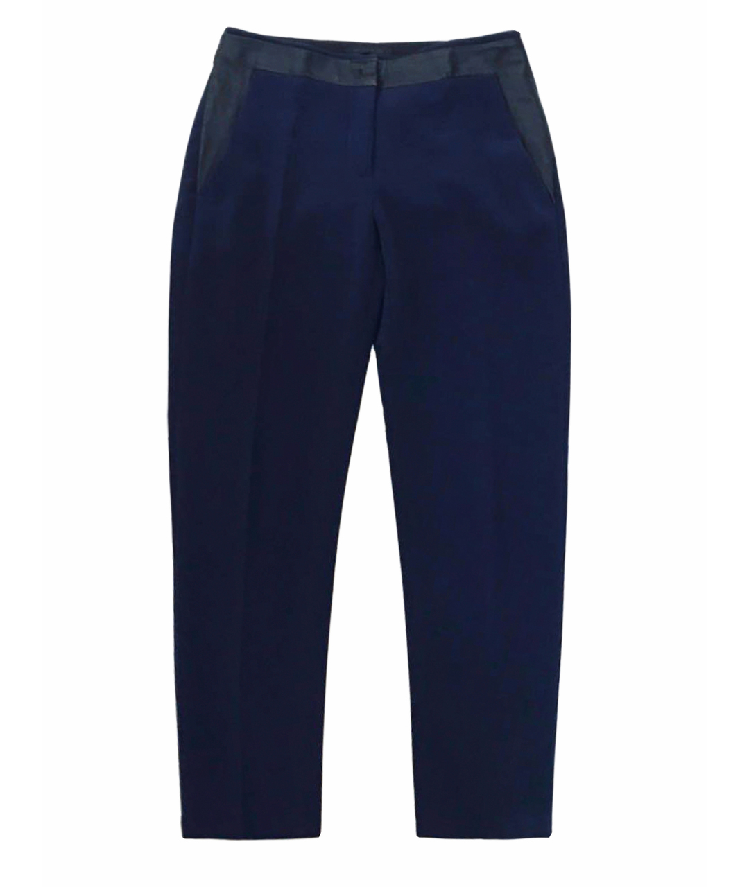 PINKO Темно-синие вискозные брюки узкие, фото 1