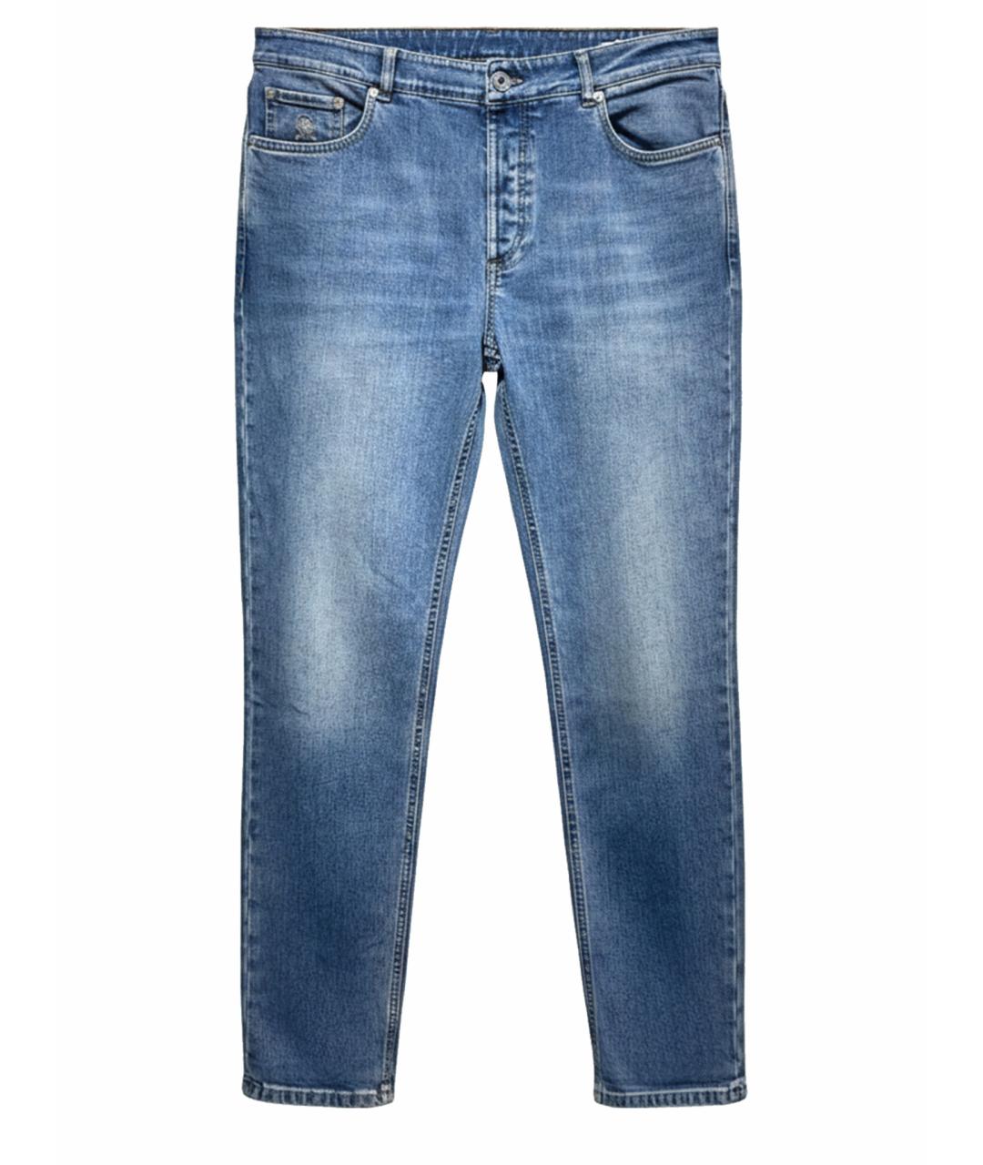 BRUNELLO CUCINELLI Синие хлопковые джинсы, фото 1