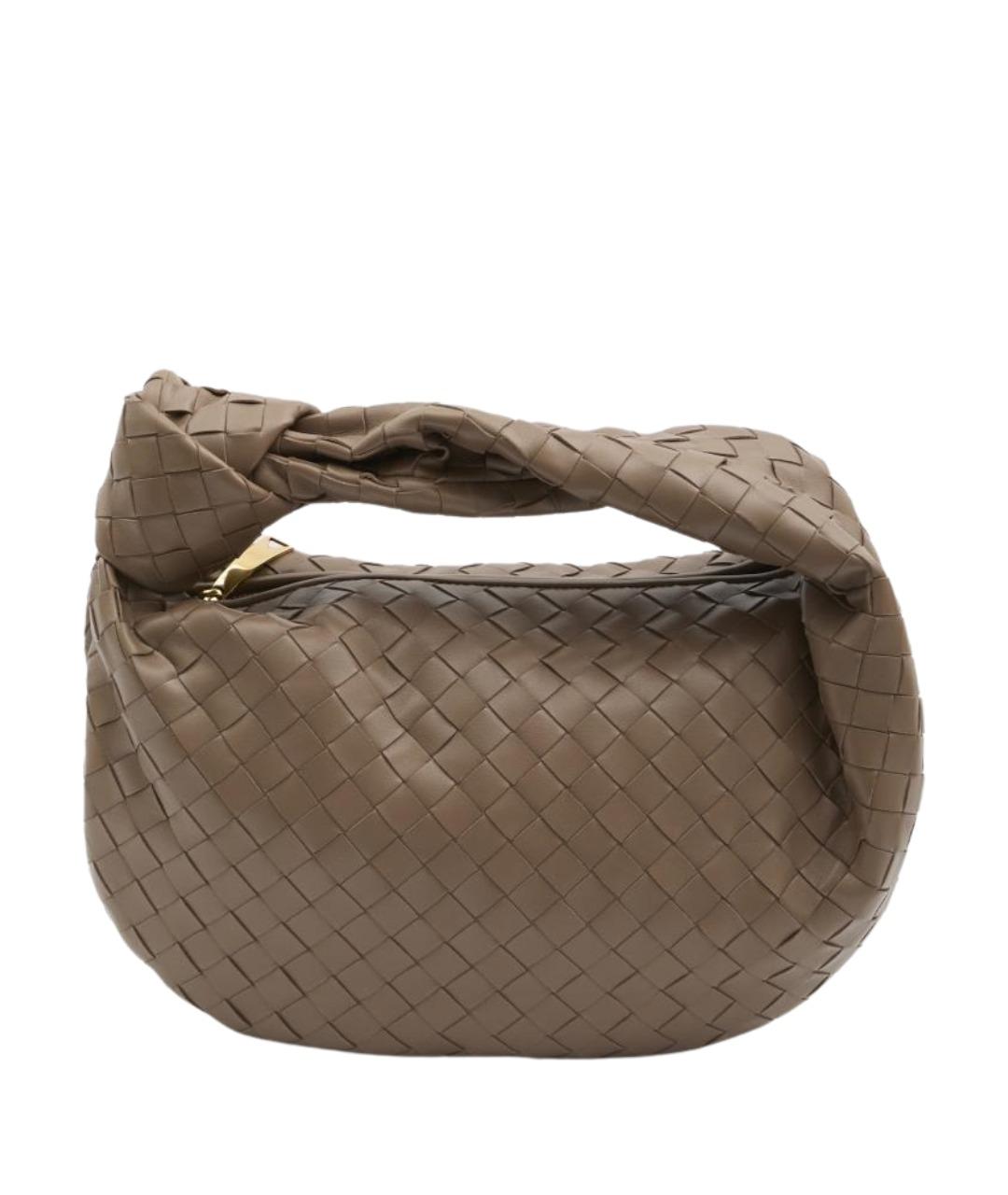 BOTTEGA VENETA Коричневая кожаная сумка через плечо, фото 1