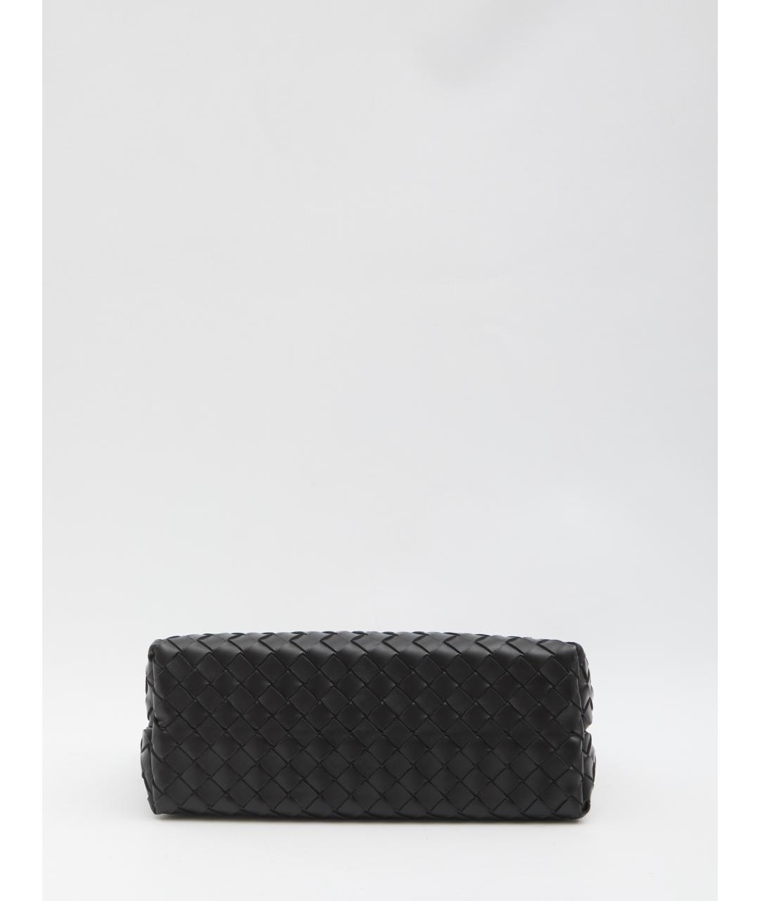 BOTTEGA VENETA Черная кожаная сумка тоут, фото 3