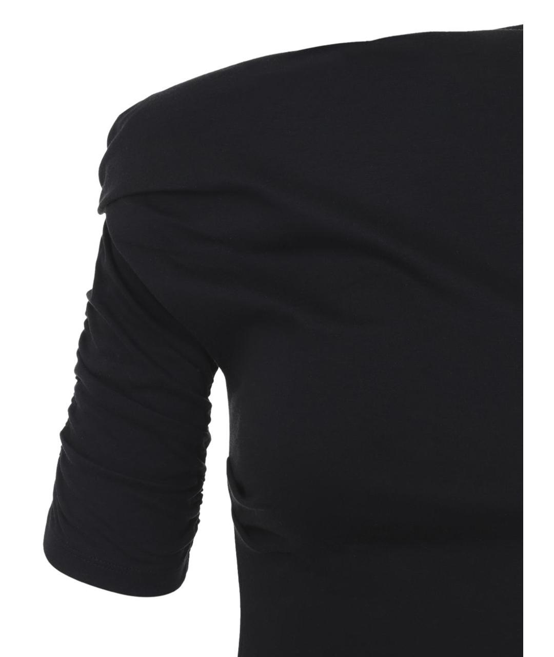 JACQUEMUS Черное хлопковое повседневное платье, фото 2