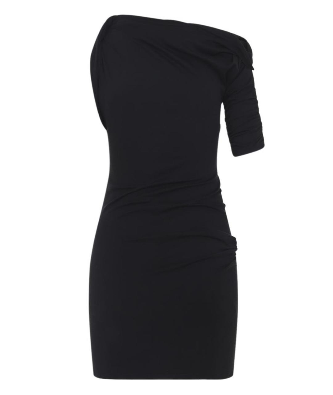 JACQUEMUS Черное хлопковое повседневное платье, фото 3