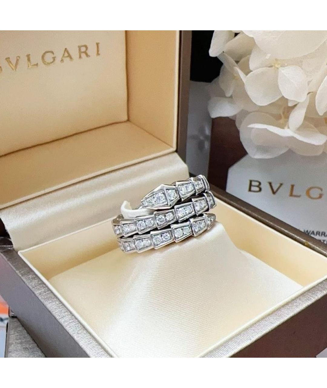 BVLGARI Белое кольцо из белого золота, фото 7