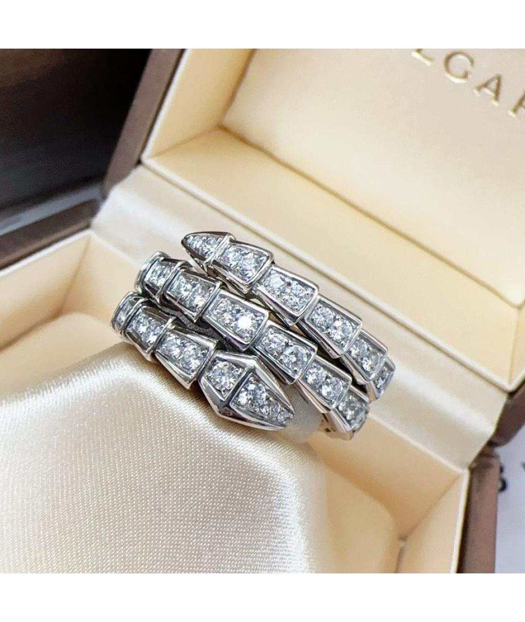 BVLGARI Белое кольцо из белого золота, фото 3