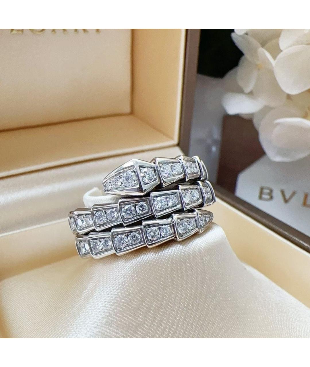 BVLGARI Белое кольцо из белого золота, фото 6