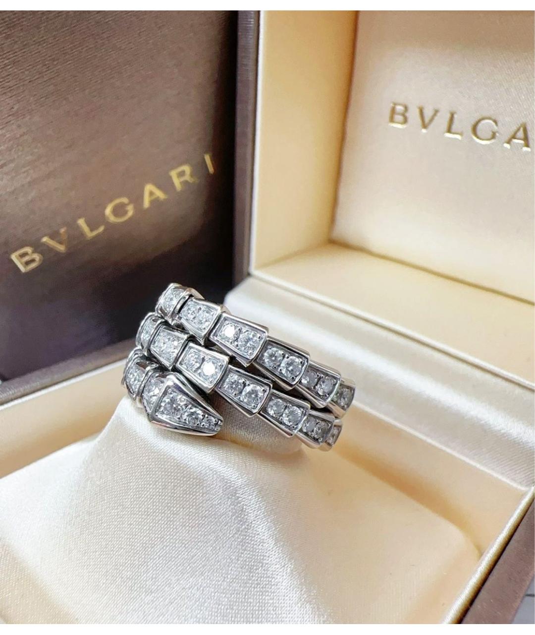 BVLGARI Белое кольцо из белого золота, фото 4