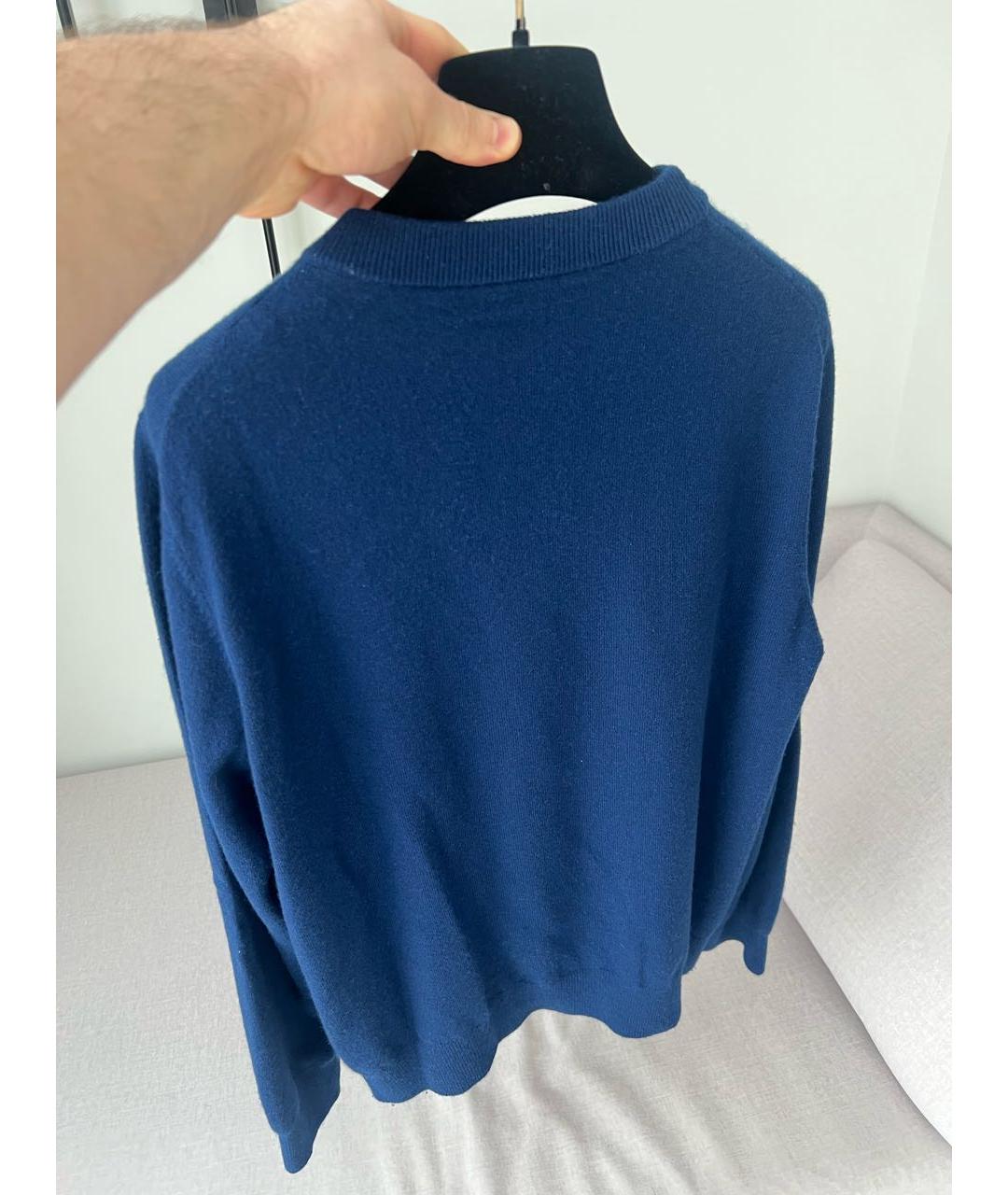 SANDRO Темно-синий кашемировый джемпер / свитер, фото 2