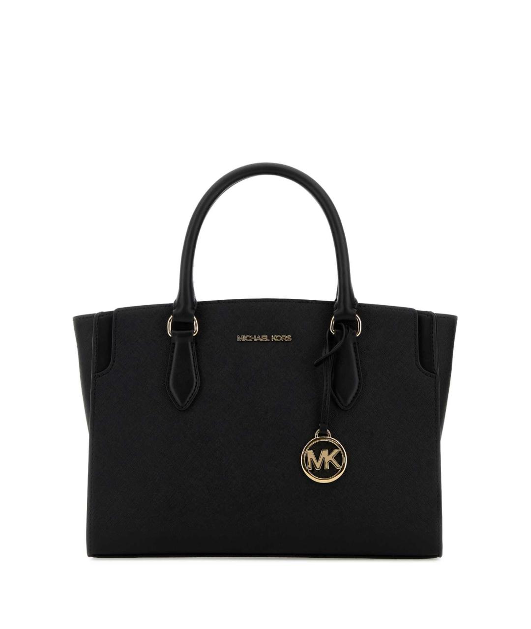 MICHAEL KORS Черная кожаная сумка тоут, фото 1