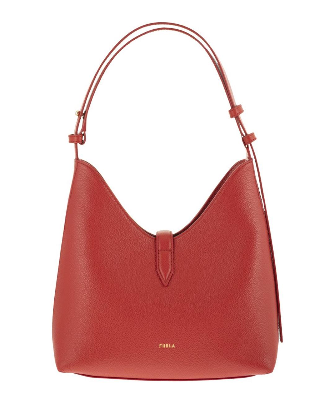FURLA Красная кожаная сумка через плечо, фото 2