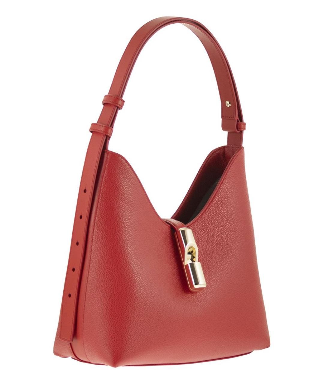 FURLA Красная кожаная сумка через плечо, фото 4