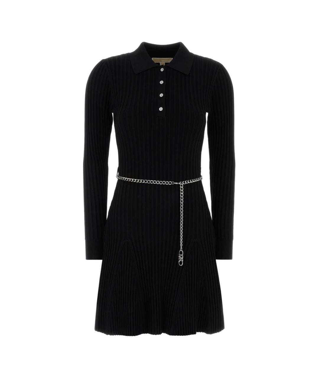 MICHAEL KORS Черное вискозное платье, фото 1