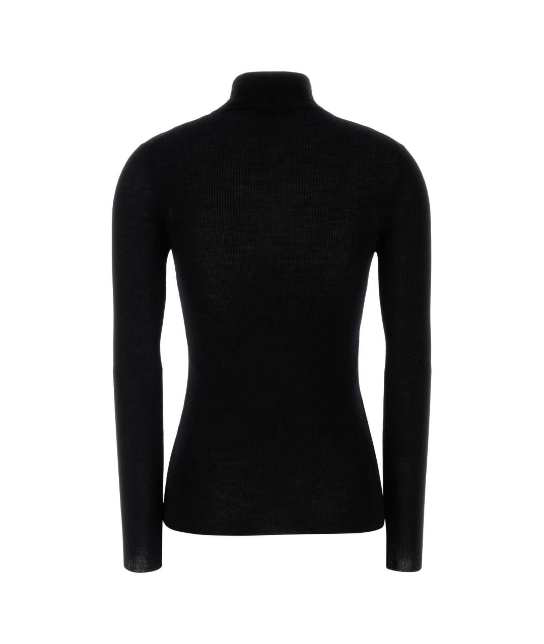 PRADA Черный шерстяной джемпер / свитер, фото 2