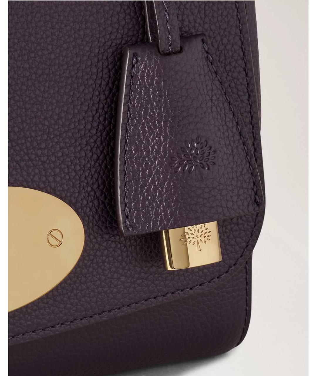 MULBERRY Фиолетовая кожаная сумка через плечо, фото 5