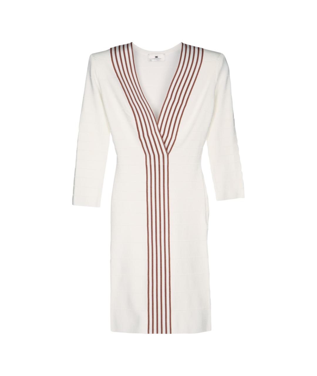 ELISABETTA FRANCHI Бежевое платье, фото 1