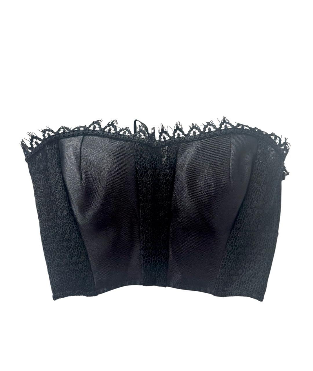 LA PERLA Черный шелковый корсет, фото 1