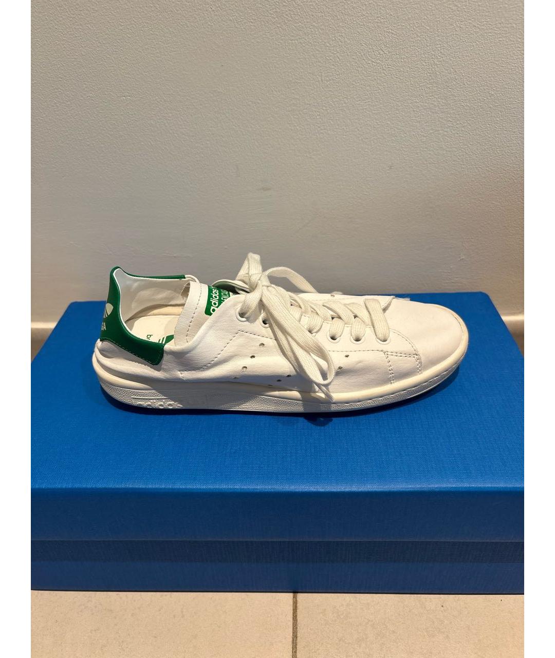 ADIDAS Белые кожаные кеды, фото 5