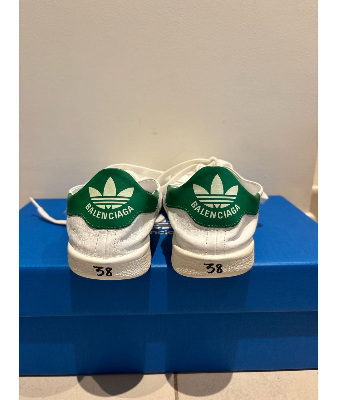 ADIDAS Белые кожаные кеды, фото 3