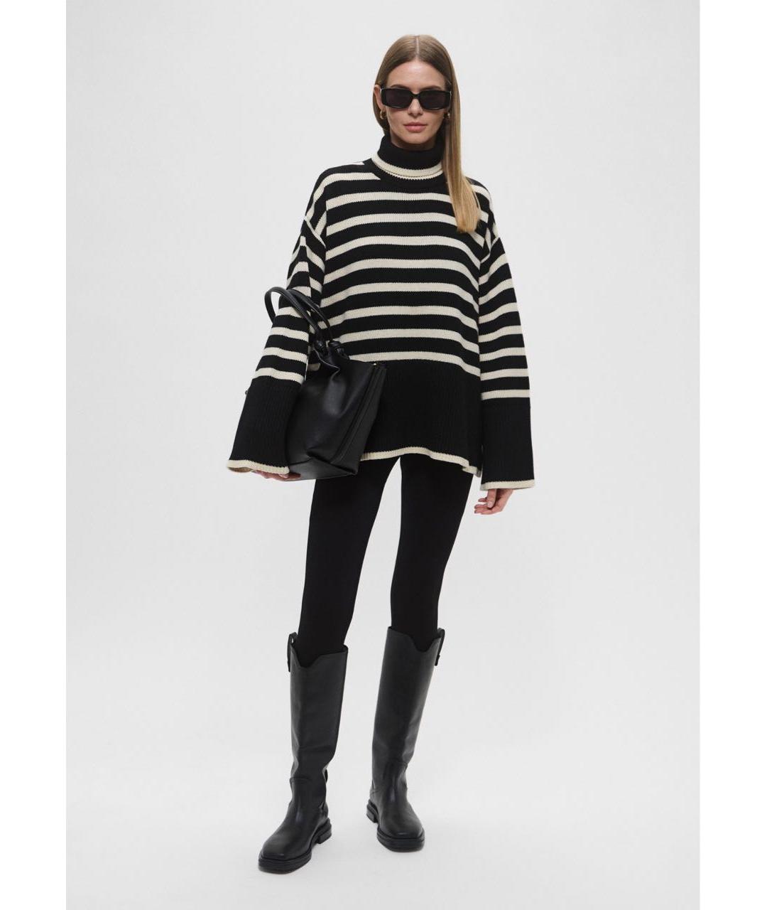 TOTEME Черный шерстяной джемпер / свитер, фото 3