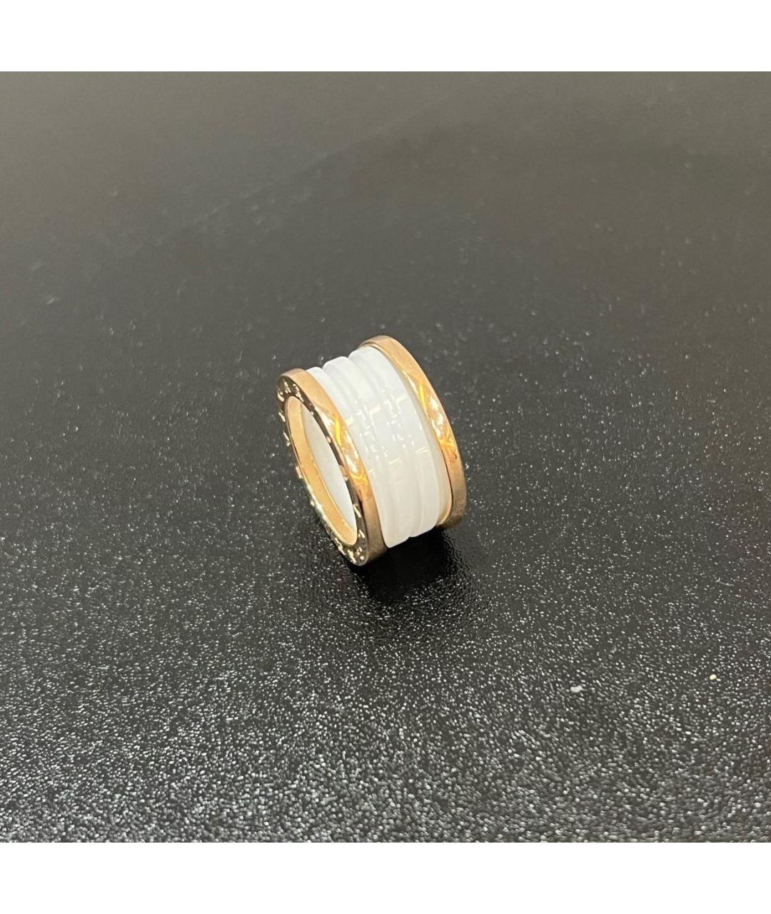 BVLGARI Белое кольцо из розового золота, фото 2