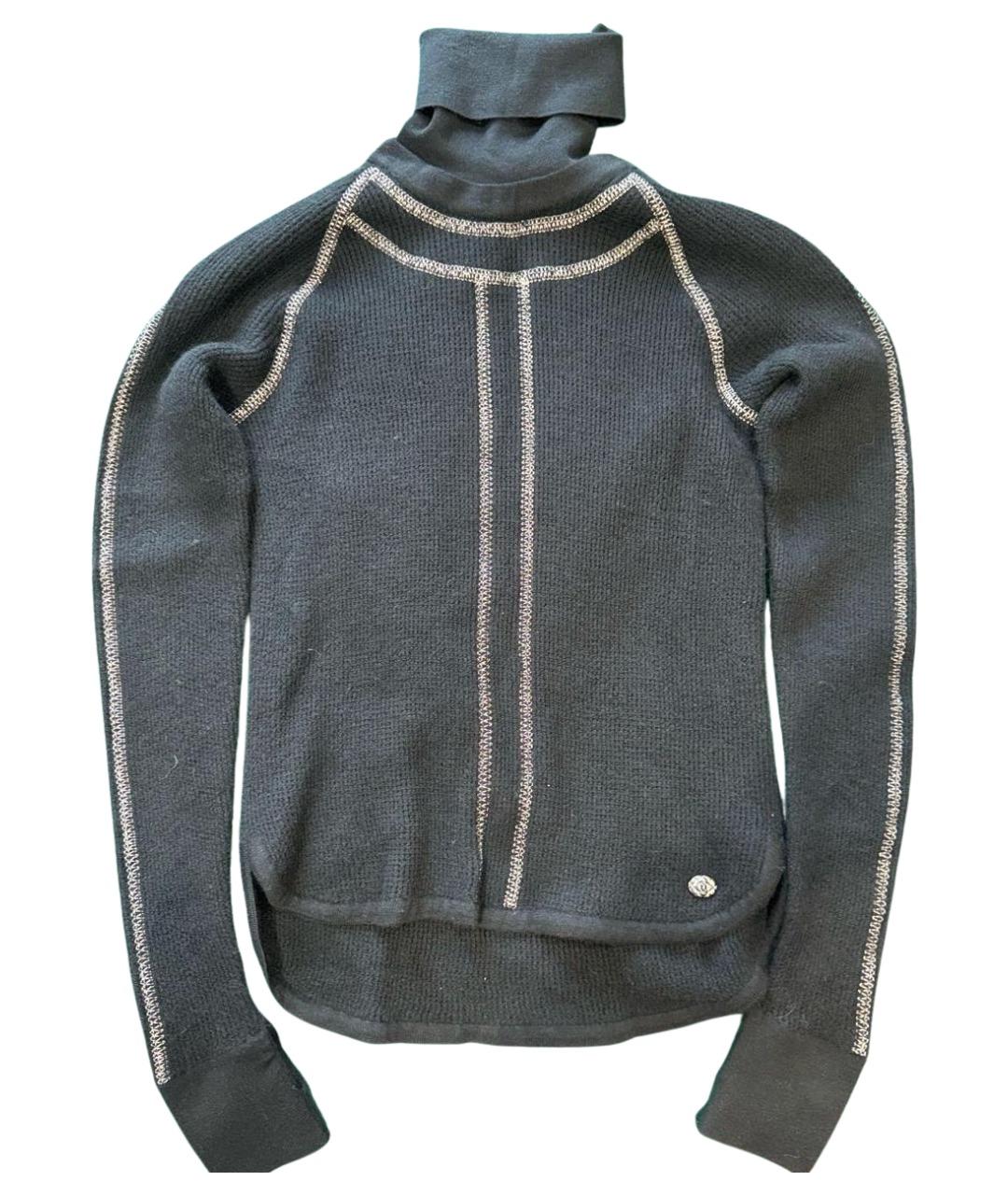 CHANEL Черный кашемировый джемпер / свитер, фото 1